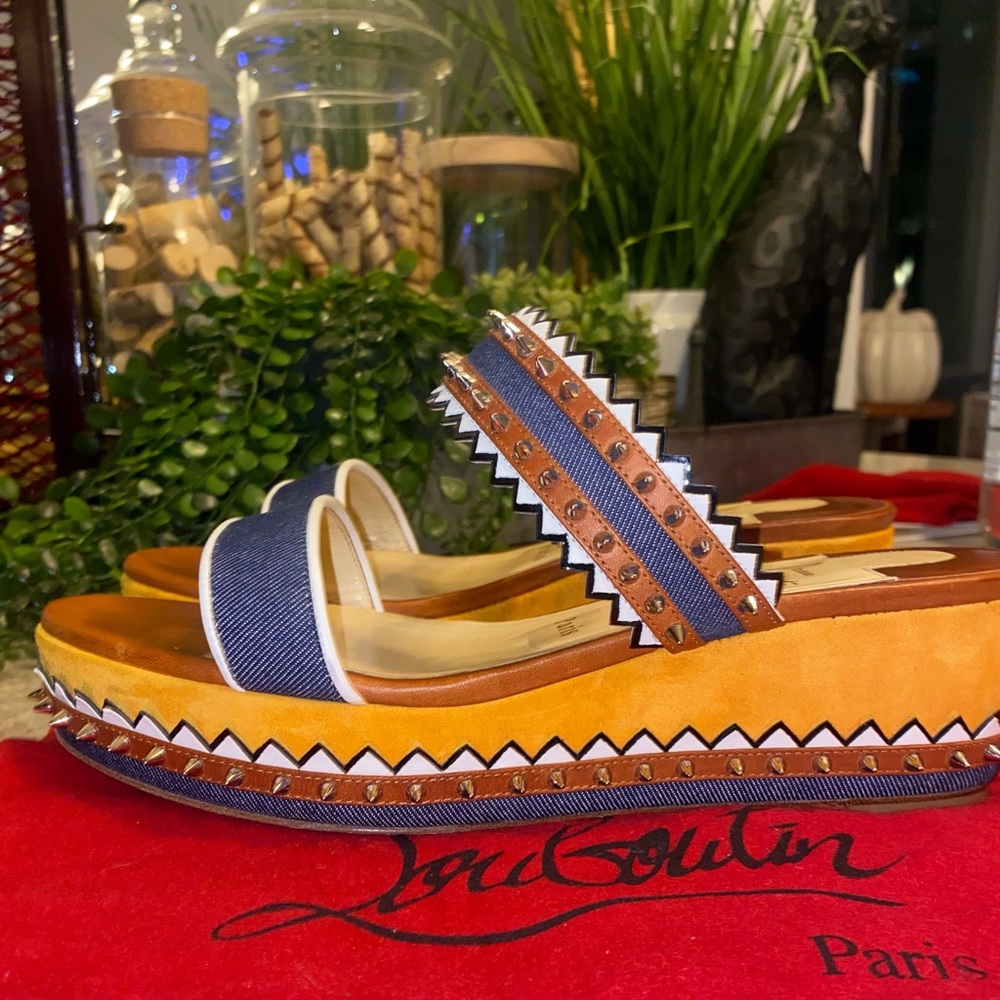 Multicolor Louboutin sandals